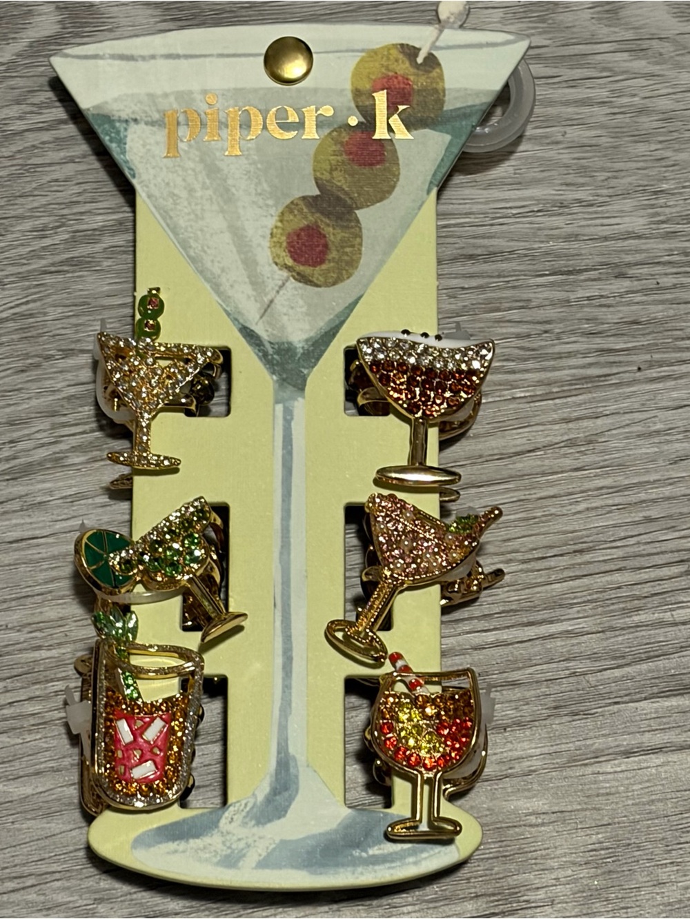 Piper Cocktail Enamel Mini-Hair Claws Set